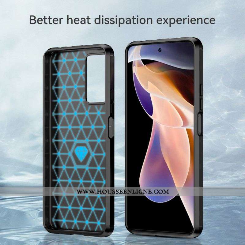 Coque Xiaomi Redmi Note 11 Pro Plus 5G Fibre Carbone Brossée