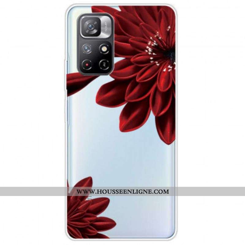 Coque Xiaomi Redmi Note 11 Pro Plus 5G Fleurs Rouges
