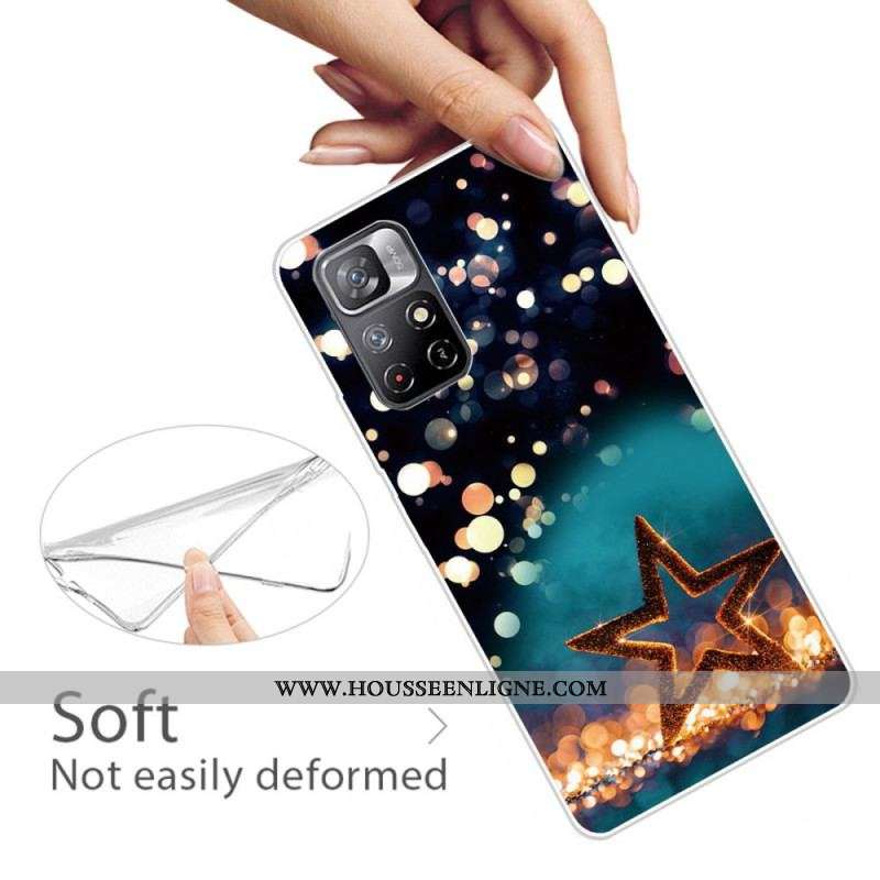 Coque Xiaomi Redmi Note 11 Pro Plus 5G Flexible Étoile