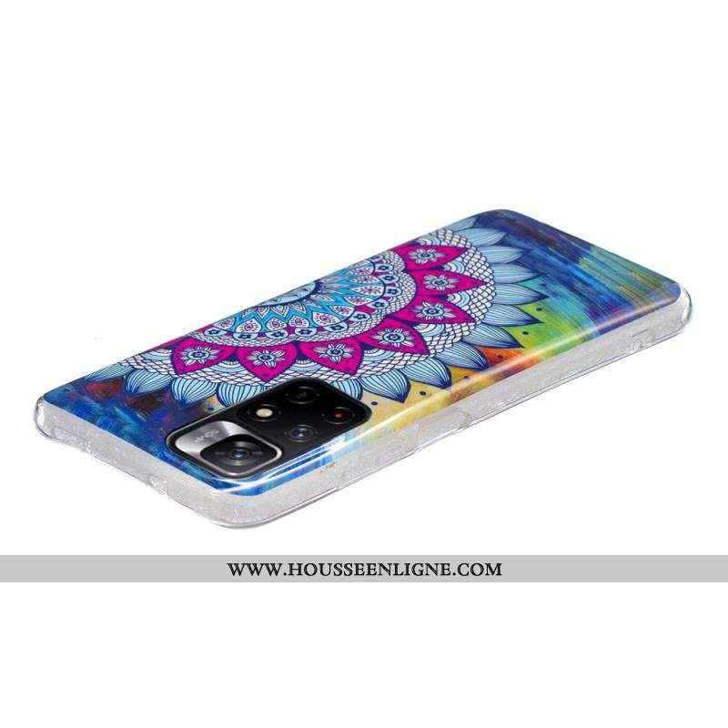 Coque Xiaomi Redmi Note 11 Pro Plus 5G Mandala Coloré Fluorescente