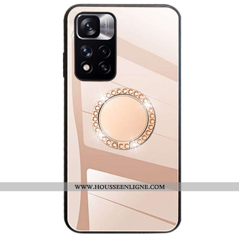 Coque Xiaomi Redmi Note 11 Pro Plus 5G Miroir avec Anneau Rotatif
