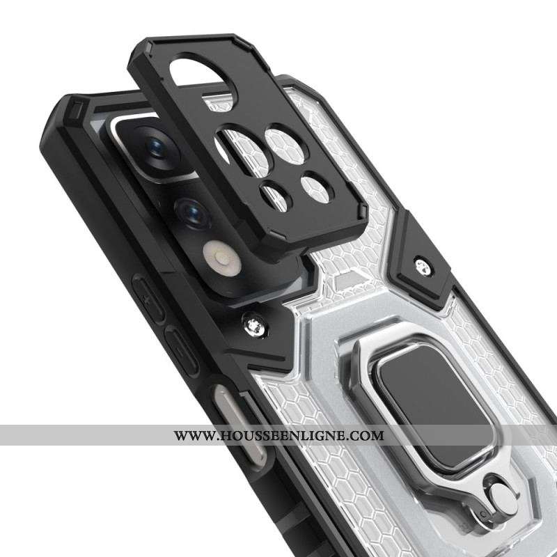 Coque Xiaomi Redmi Note 11 Pro Plus 5G Nid d'Abeille avec Anneau