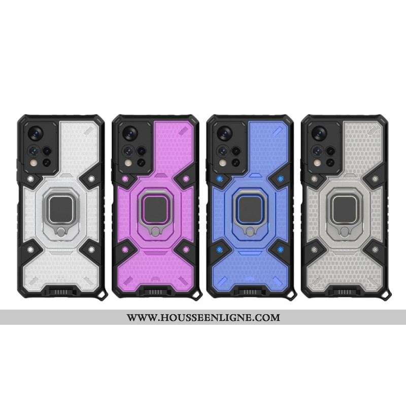 Coque Xiaomi Redmi Note 11 Pro Plus 5G Nid d'Abeille avec Anneau
