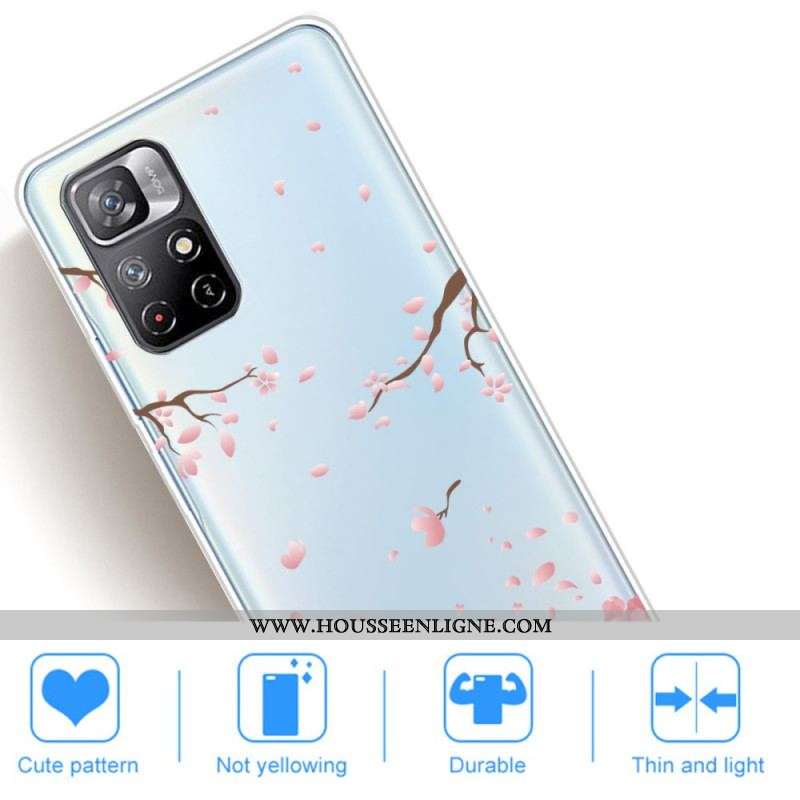 Coque Xiaomi Redmi Note 11 Pro Plus 5G Pluie de Fleurs