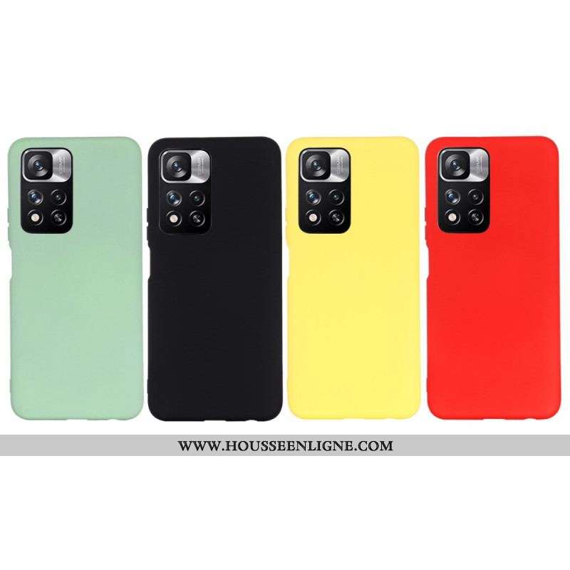Coque Xiaomi Redmi Note 11 Pro Plus 5G Silicone Liquide avec Lanière