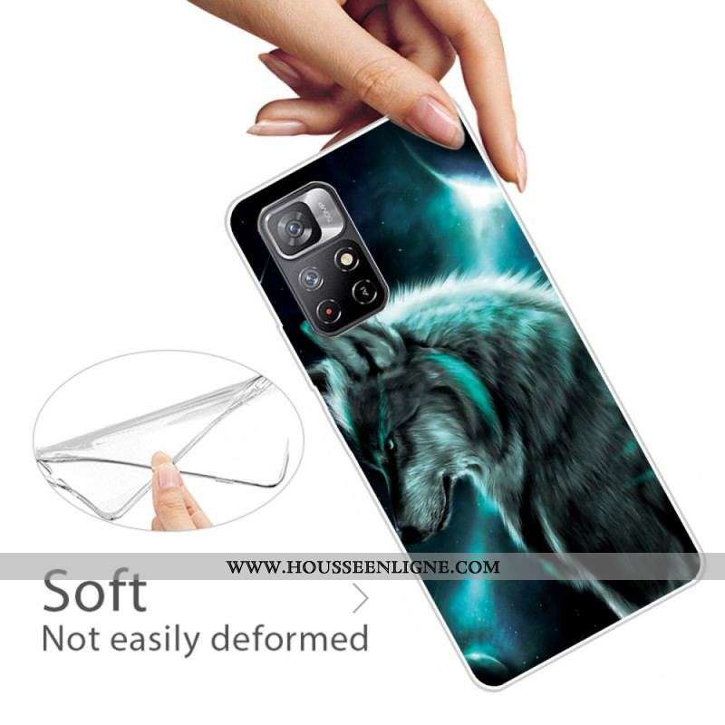 Coque Xiaomi Redmi Note 11 Pro Plus 5G Silicone Loup