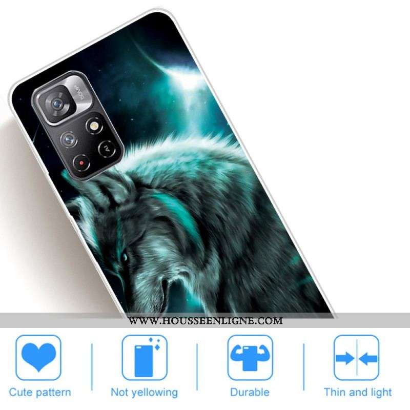 Coque Xiaomi Redmi Note 11 Pro Plus 5G Silicone Loup