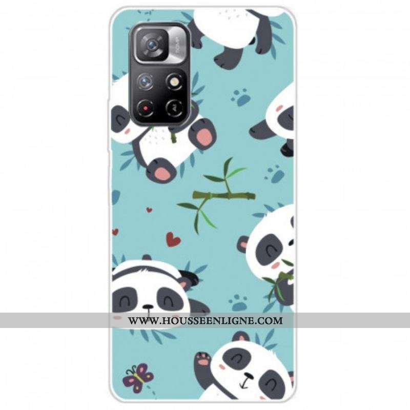 Coque Xiaomi Redmi Note 11 Pro Plus 5G Silicone Tas de Pandas