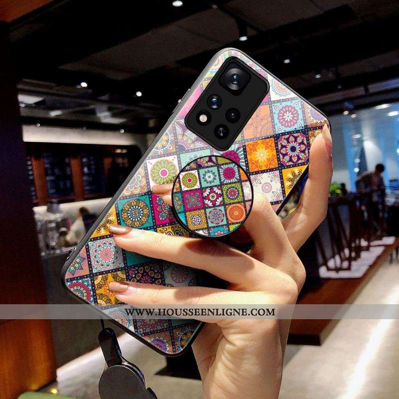 Coque Xiaomi Redmi Note 11 Pro Plus 5G Support Magnétique Patchwork