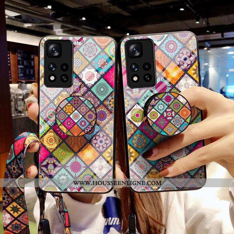 Coque Xiaomi Redmi Note 11 Pro Plus 5G Support Magnétique Patchwork