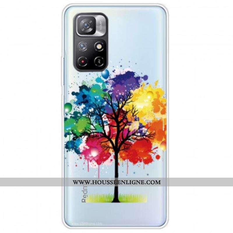 Coque Xiaomi Redmi Note 11 Pro Plus 5G Transparente Arbre Aquarelle
