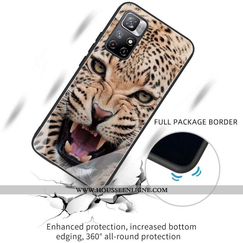 Coque Xiaomi Redmi Note 11 Pro Plus 5G Verre Trempé Léopard