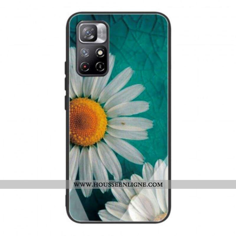 Coque Xiaomi Redmi Note 11 Pro Plus 5G Verre Trempé Marguerite