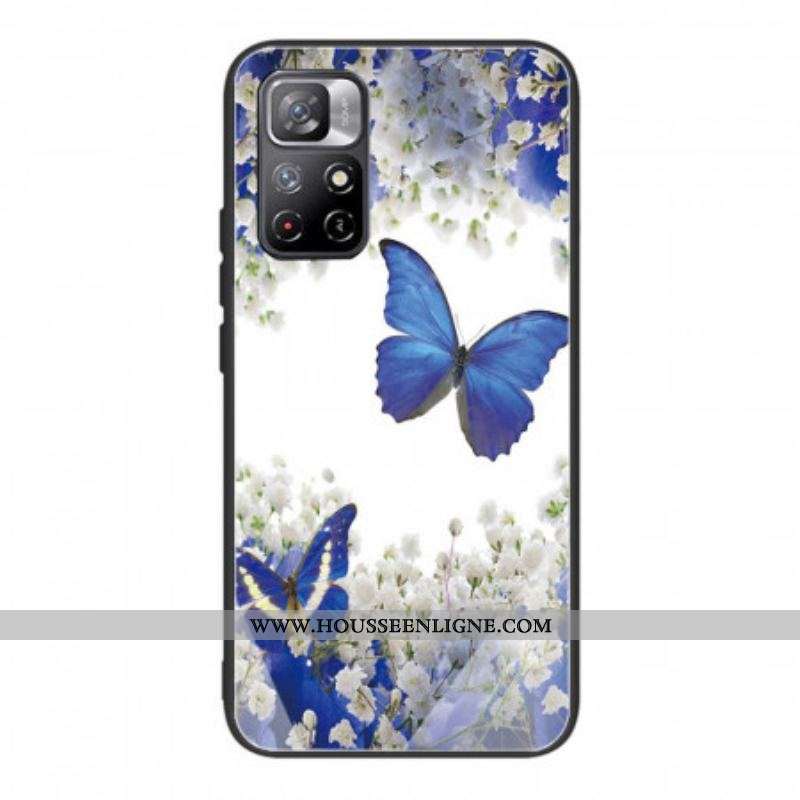 Coque Xiaomi Redmi Note 11 Pro Plus 5G Verre Trempé Papillons Design
