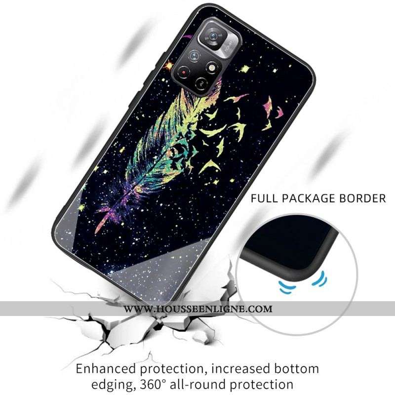 Coque Xiaomi Redmi Note 11 Pro Plus 5G Verre Trempé Plume