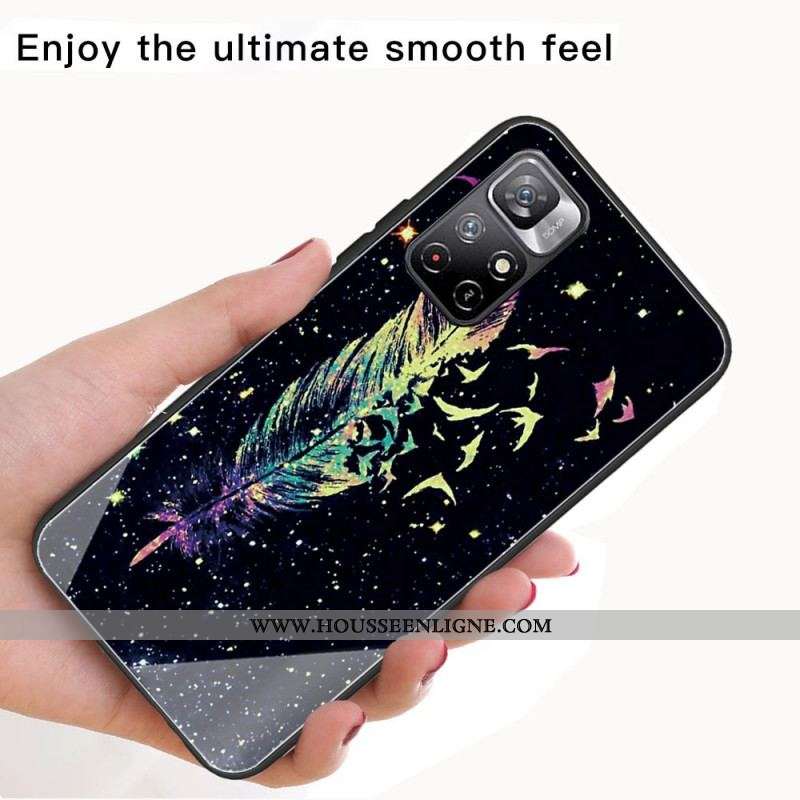 Coque Xiaomi Redmi Note 11 Pro Plus 5G Verre Trempé Plume