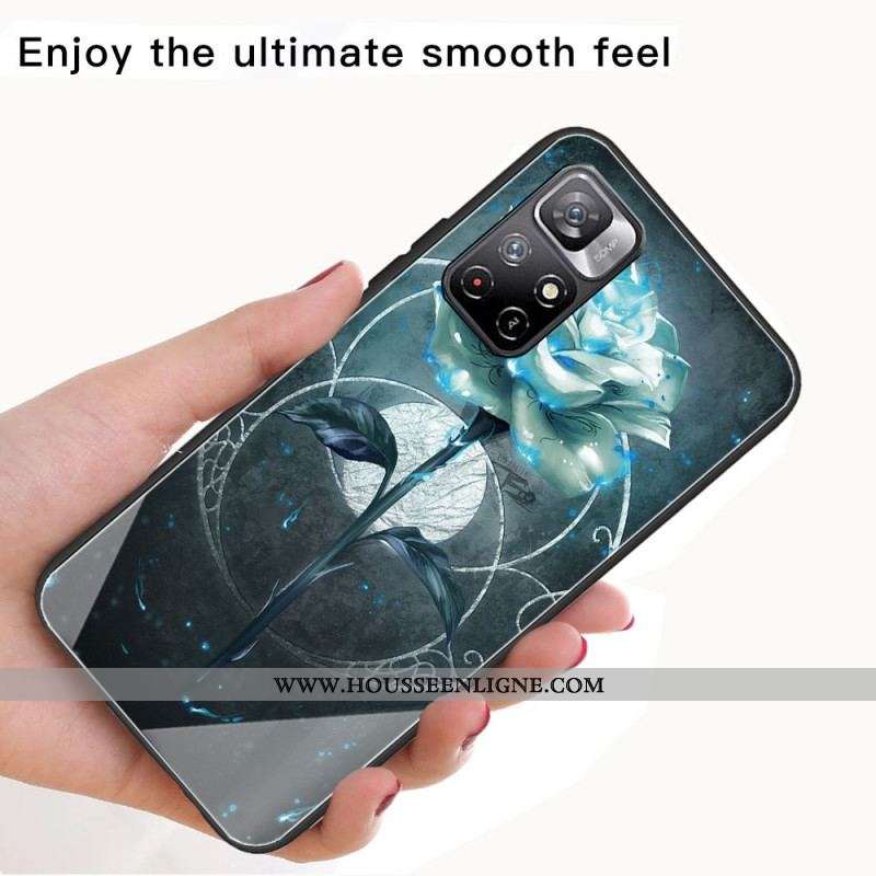 Coque Xiaomi Redmi Note 11 Pro Plus 5G Verre Trempé Rose Verte