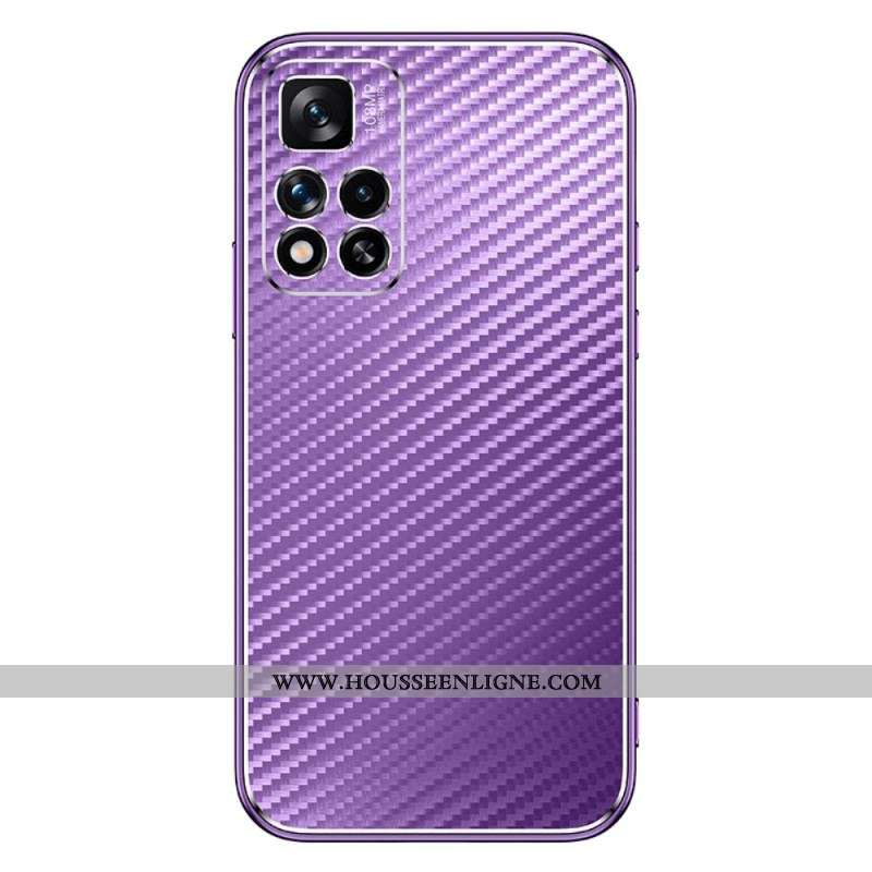 Coque Xiaomi Redmi Note 11 Pro Plus Métal et Fibre Carbone