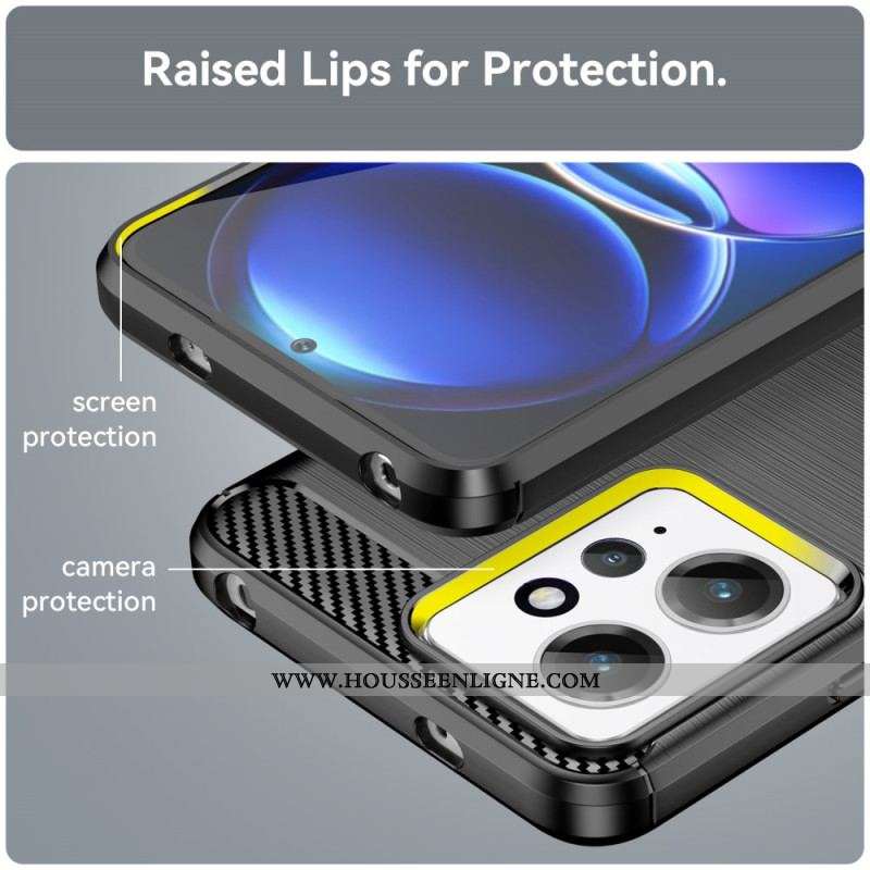 Coque Xiaomi Redmi Note 12 4G Fibre Carbone Brossée