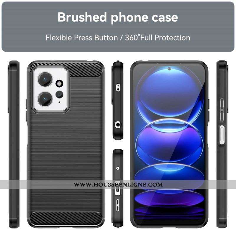 Coque Xiaomi Redmi Note 12 4G Fibre Carbone Brossée