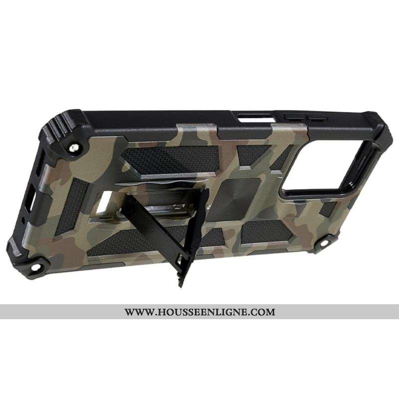 Coque Xiaomi Redmi Note 12/Poco X5 5G Camouflage Support Amovible