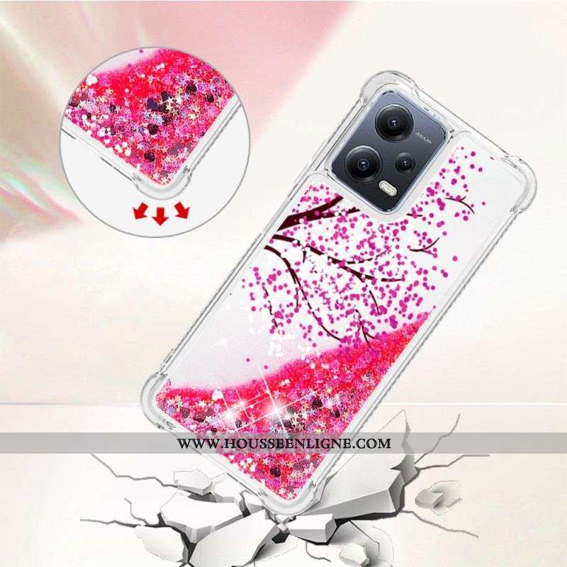 Coque Xiaomi Redmi Note 12/Poco X5 5G Paillettes Arbre