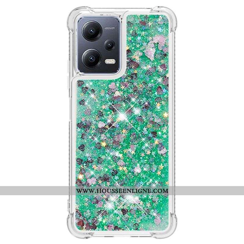 Coque Xiaomi Redmi Note 12/Poco X5 5G Paillettes Colorées