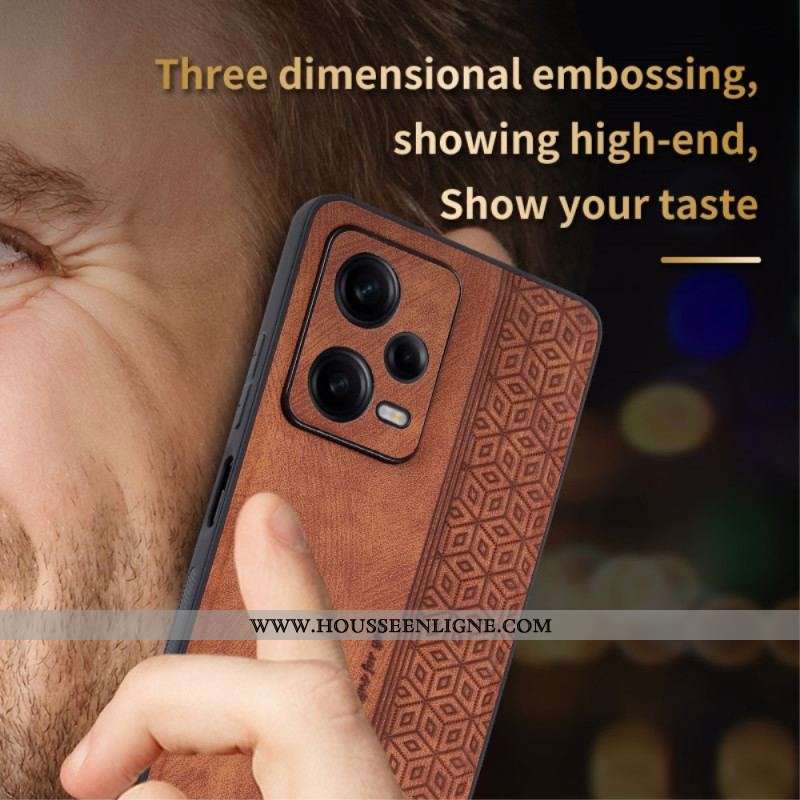 Coque Xiaomi Redmi Note 12 Pro Plus Effet Cuir AZNS