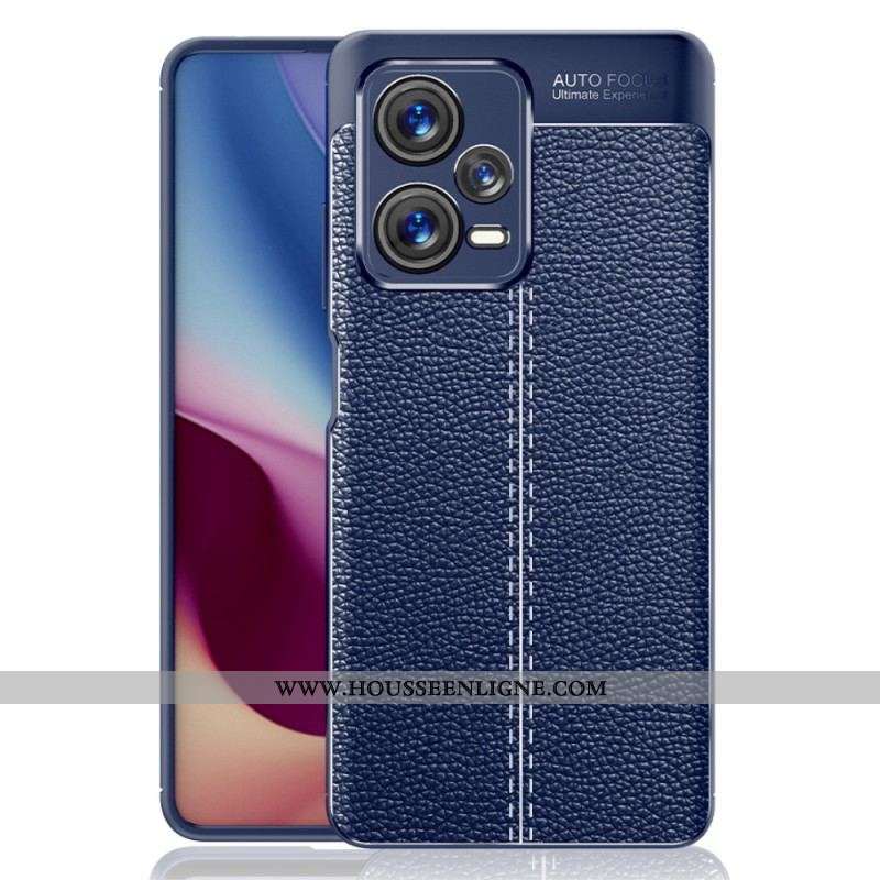 Coque Xiaomi Redmi Note 12 Pro Plus Effet Cuir Litchi Double Line