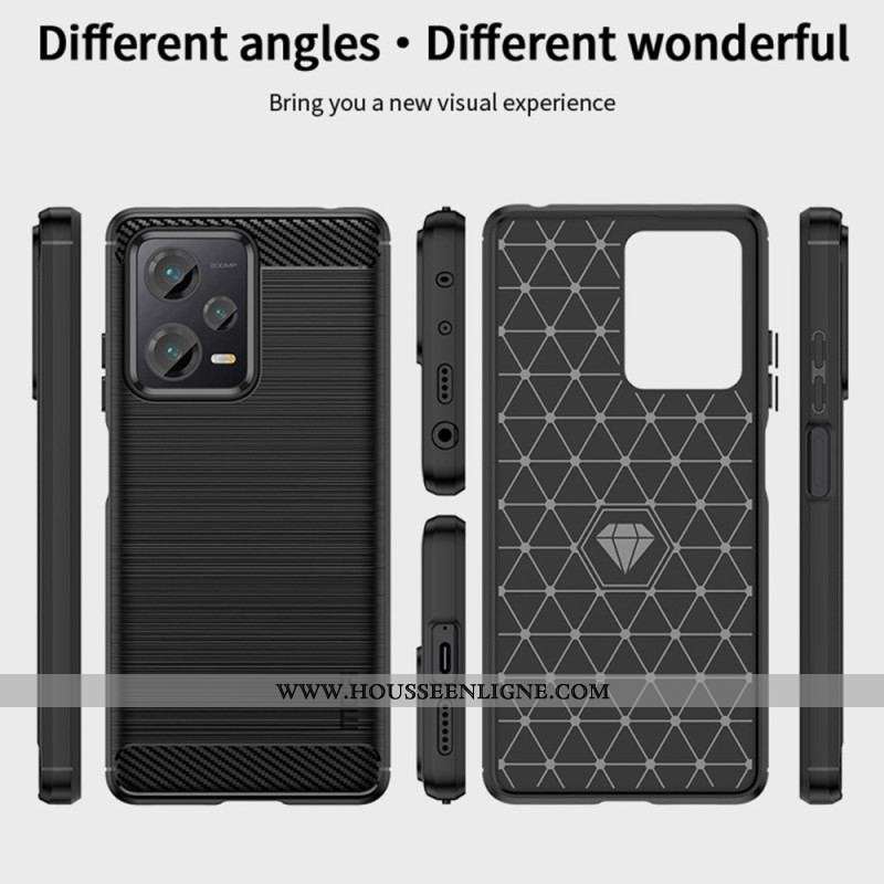 Coque Xiaomi Redmi Note 12 Pro Plus Fibre Carbone Brossée