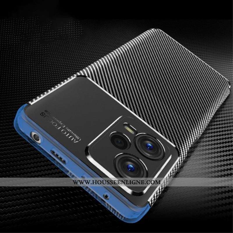 Coque Xiaomi Redmi Note 12 Pro Plus Flexible Texture Fibre Carbone