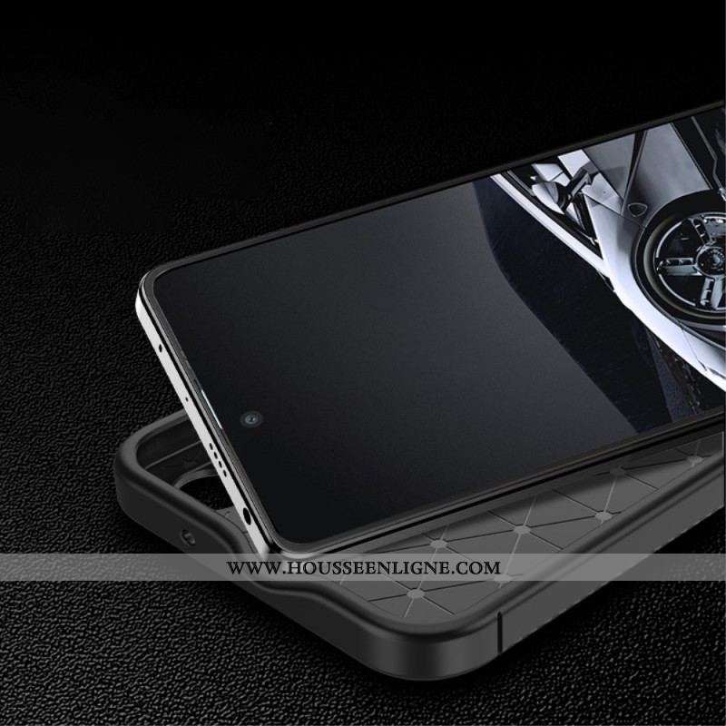 Coque Xiaomi Redmi Note 12 Pro Plus Flexible Texture Fibre Carbone