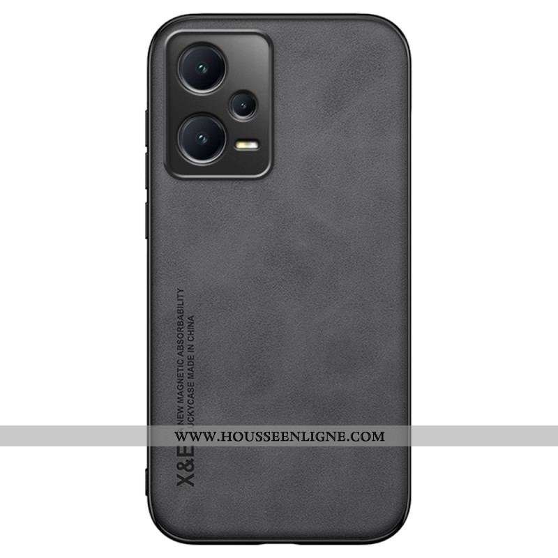 Coque Xiaomi Redmi Note 12 Pro/Poco X5 Pro 5G Cuir Effet Cuir X&E