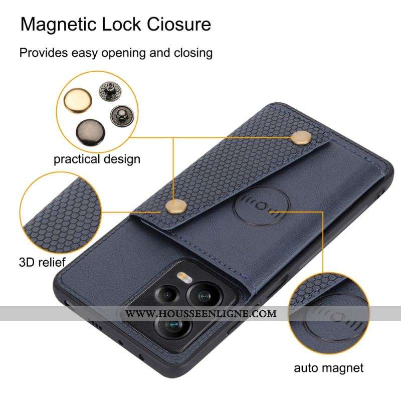 Coque Xiaomi Redmi Note 12 Pro/Poco X5 Pro 5G Porte-Cartes Support