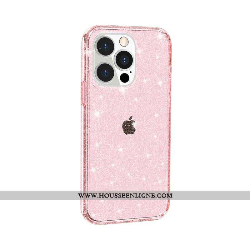 Coque iPhone 12 Pro Max Transparente Paillettes
