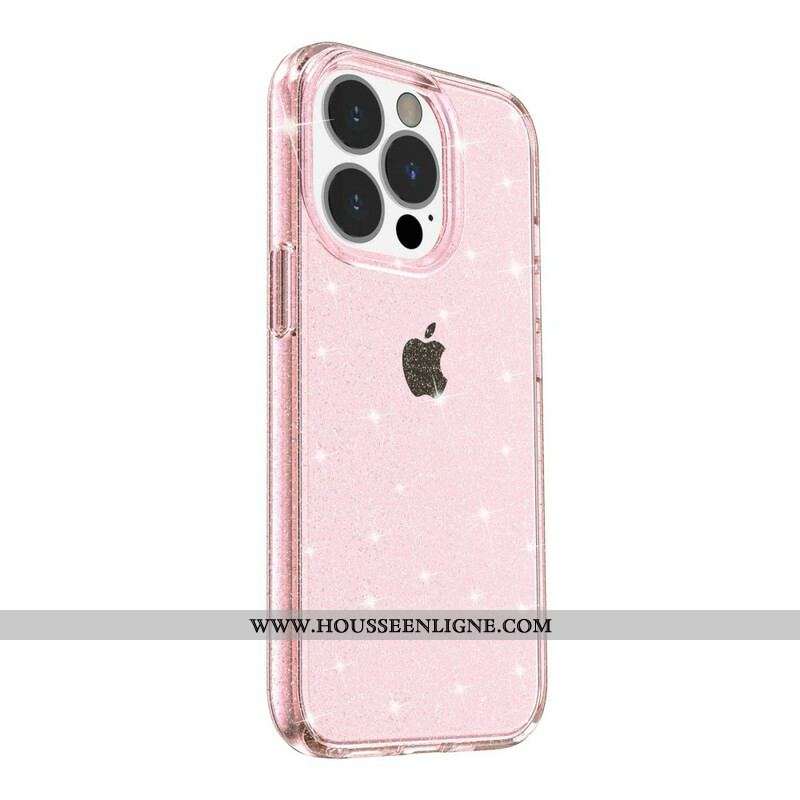 Coque iPhone 12 Pro Max Transparente Paillettes