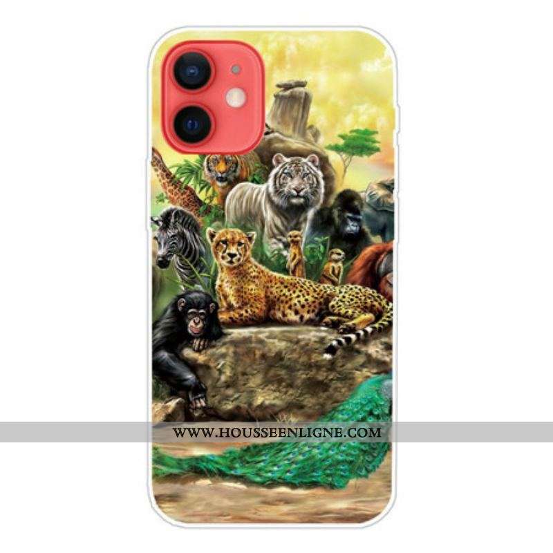 Coque iPhone 13 Mini Animaux Safari