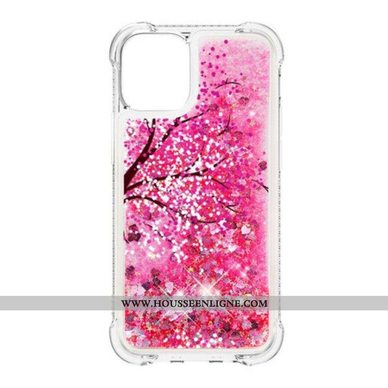 Coque iPhone 13 Mini Arbre Paillettes