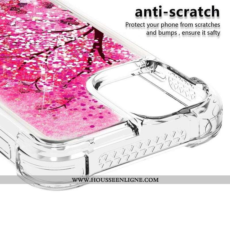 Coque iPhone 13 Mini Arbre Paillettes