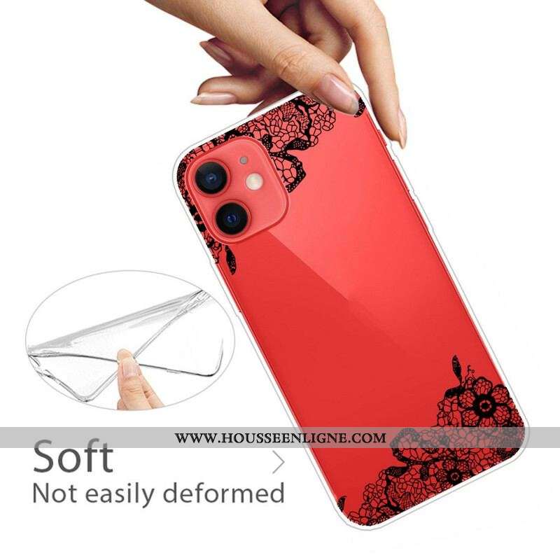 Coque iPhone 13 Mini Dentelle Fine