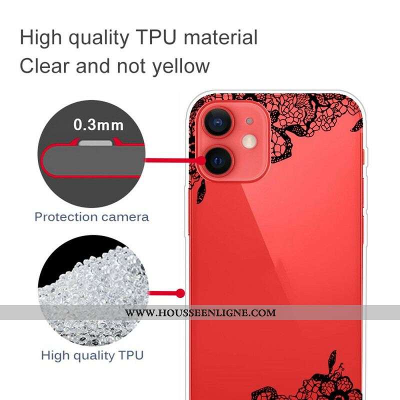 Coque iPhone 13 Mini Dentelle Fine