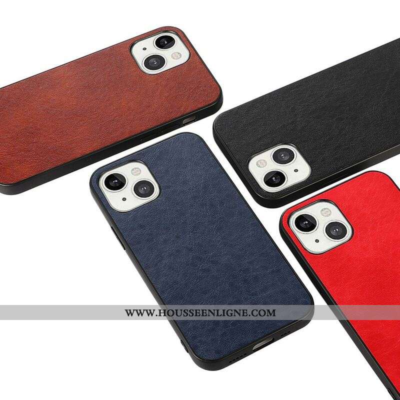 Coque iPhone 13 Mini Effet Cuir Élégance