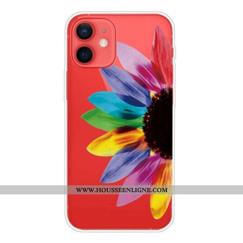 Coque iPhone 13 Mini Fleur Colorée