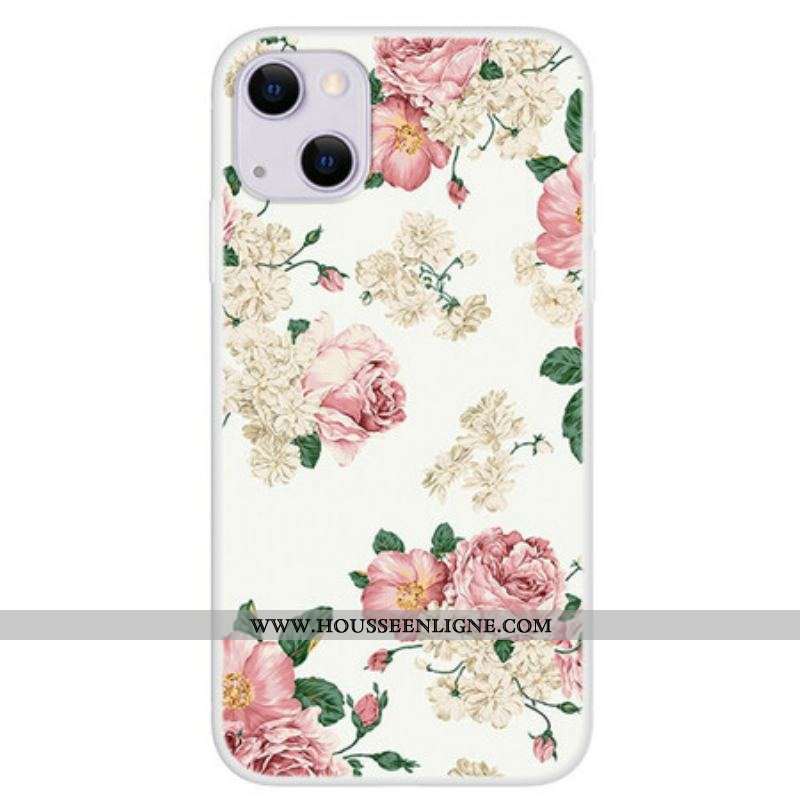 Coque iPhone 13 Mini Fleurs Liberty