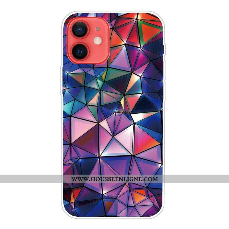 Coque iPhone 13 Mini Flexible Géométrie