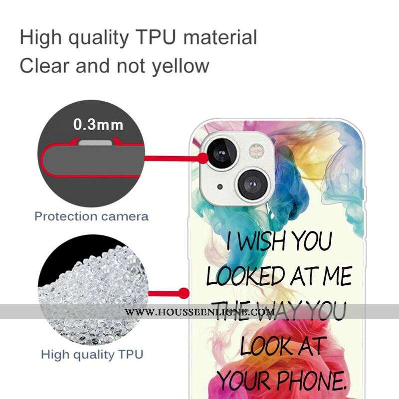 Coque iPhone 13 Mini I Wish You Looked At Me