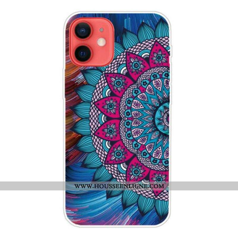 Coque iPhone 13 Mini Mandala Coloré