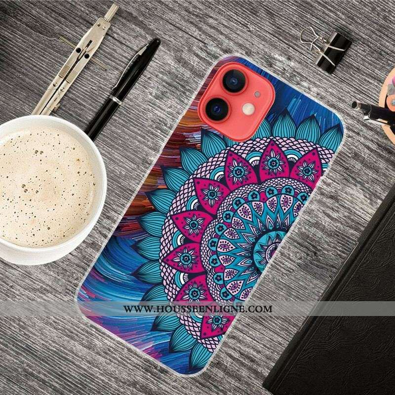 Coque iPhone 13 Mini Mandala Coloré