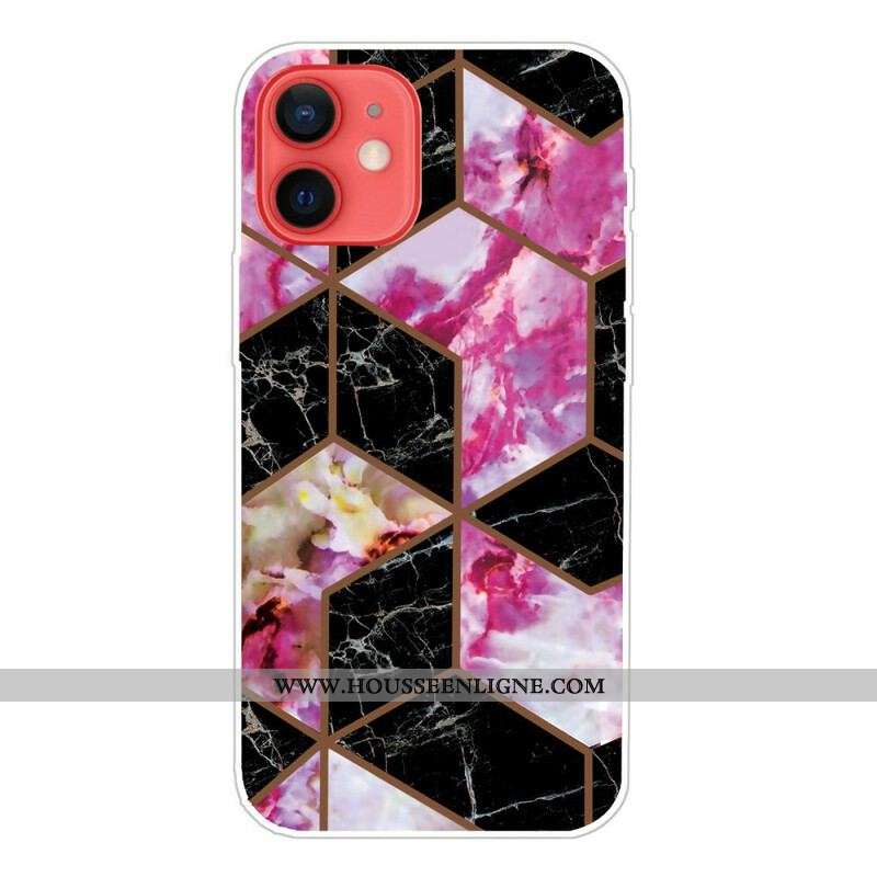 Coque iPhone 13 Mini Marbre Géométrique Variable