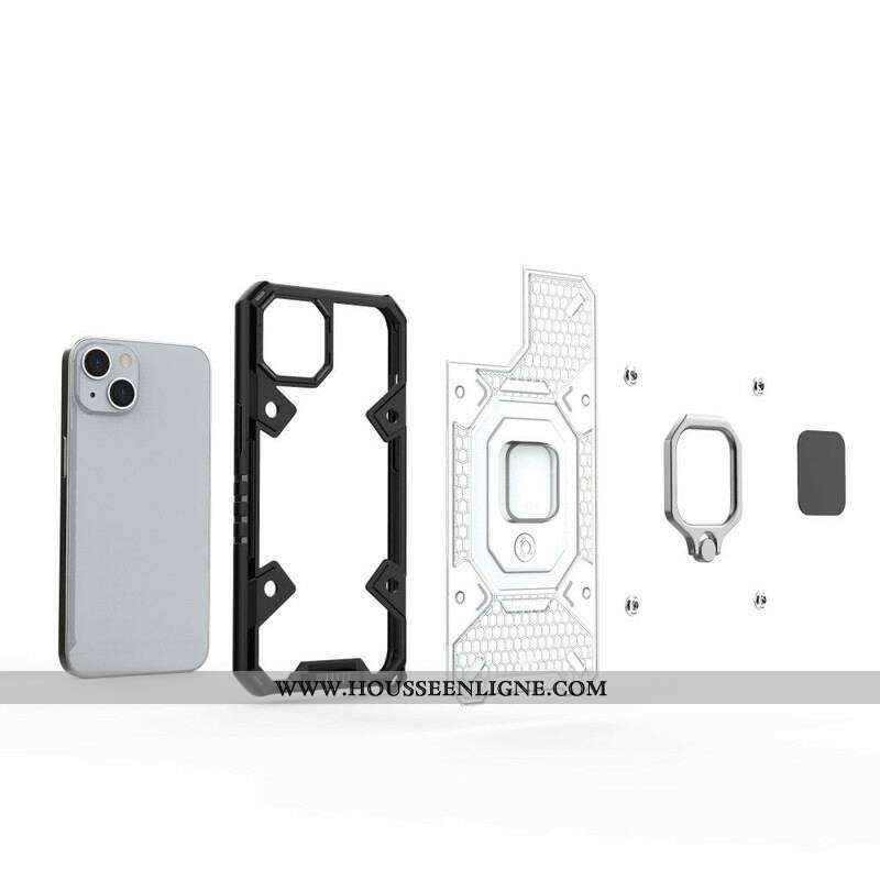 Coque iPhone 13 Mini Nid d'Abeille avec Anneau